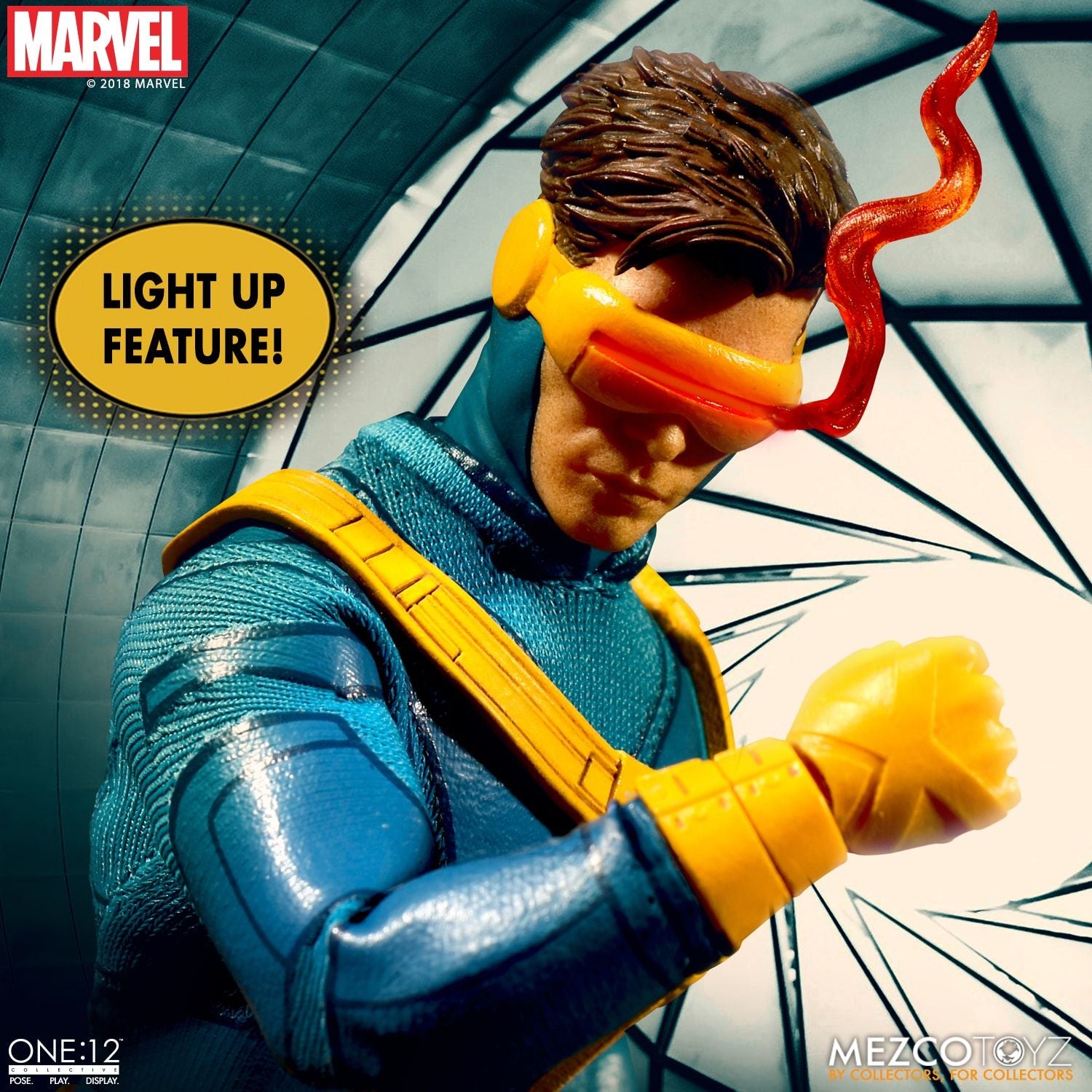 Mezco X-Men Cyclops Light Up One: 12 Collective: Marvel Action Figure - Collectors Row Inc.