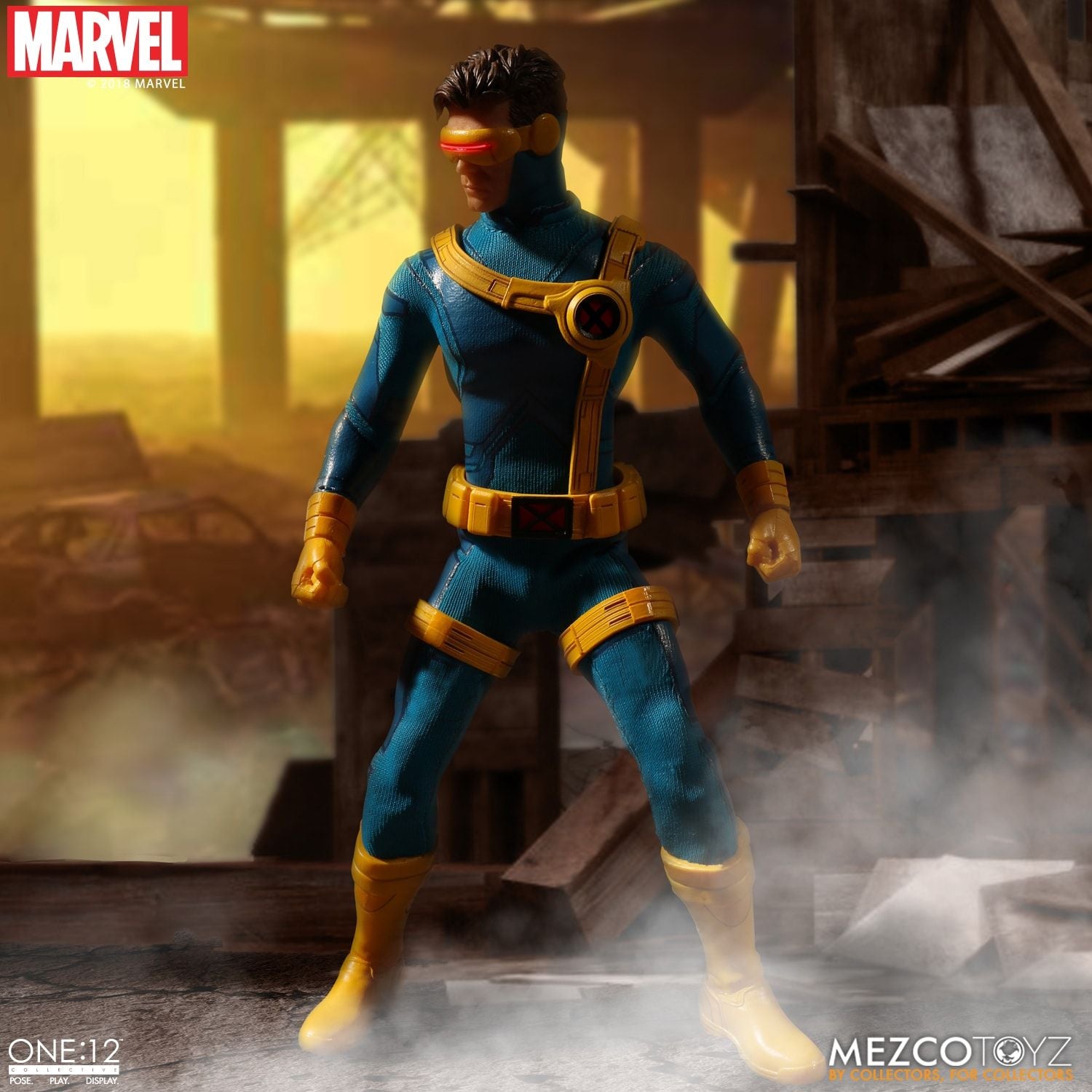 Mezco X-Men Cyclops Light Up One: 12 Collective: Marvel Action Figure - Collectors Row Inc.