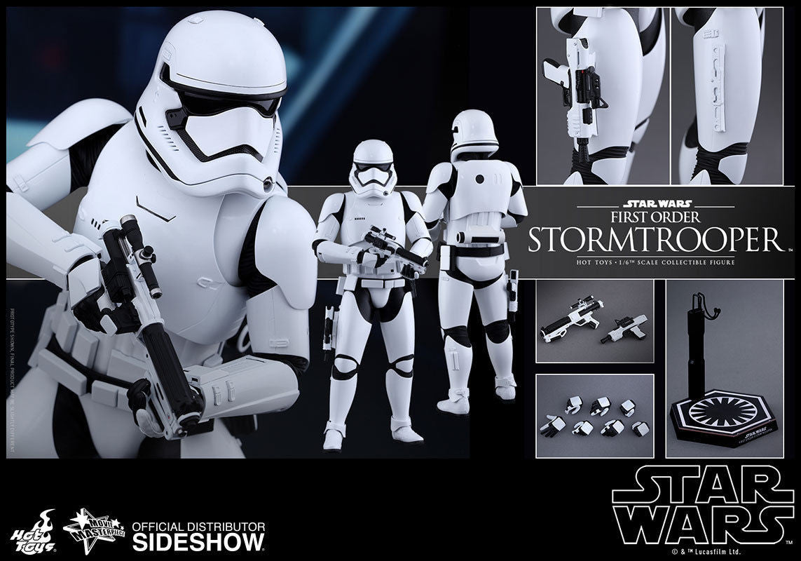 First Order Stormtrooper Star Wars Movie Masterpiece Series - Sixth Scale Figure by Hot Toys - Collectors Row Inc.