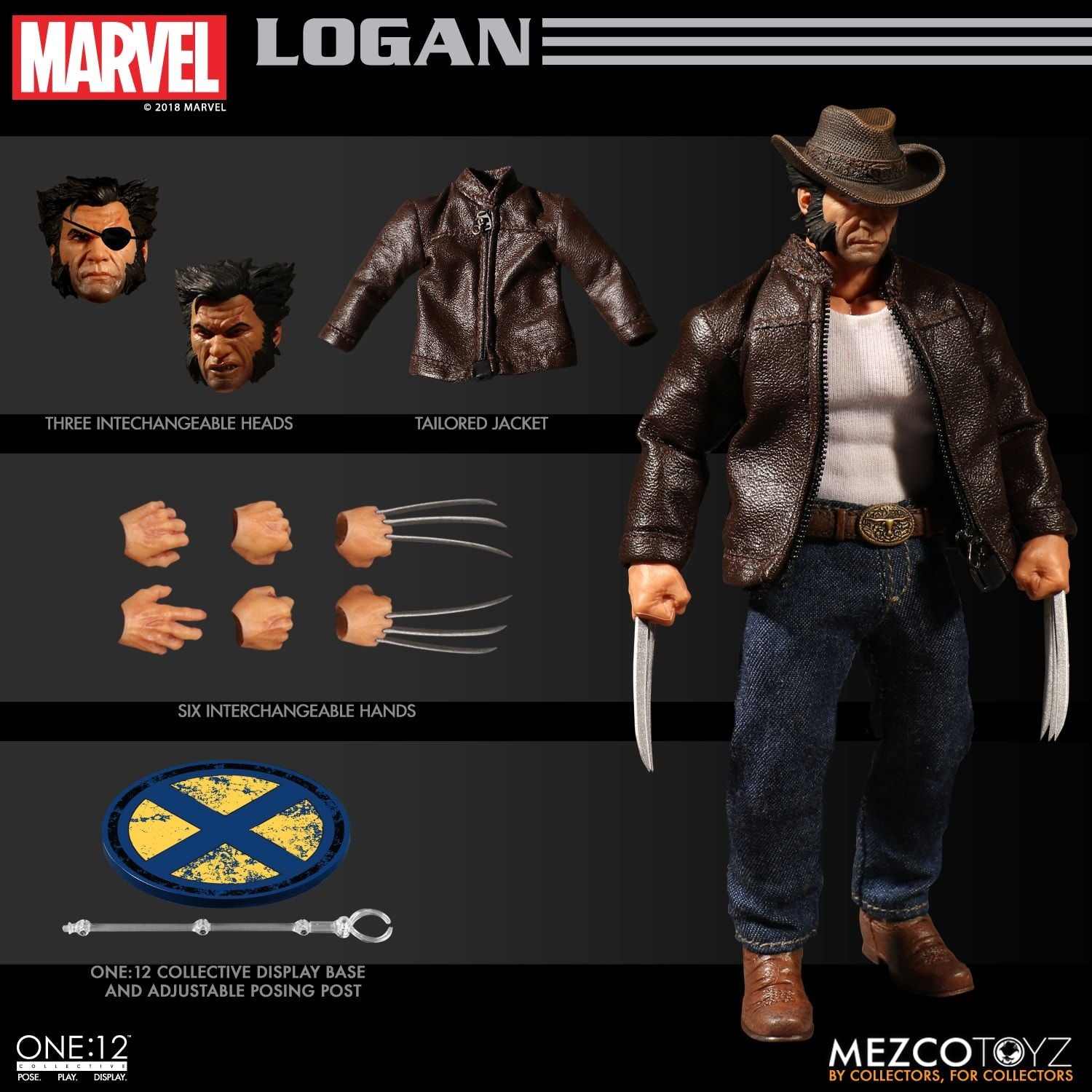 Mezco One:12 Collective Logan X-Men Marvel Action Figure - Collectors Row Inc.