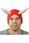 The Devils Cap Halloween Horned Beanie Hat RED by Trick or Treat Studios - Collectors Row Inc.