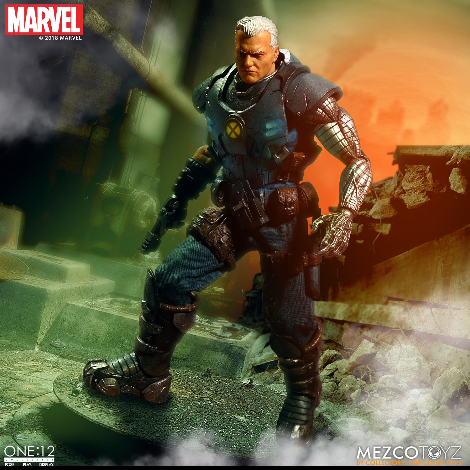 Mezco Cable X-Men One: 12 Collective Marvel Comics Action Figure - Collectors Row Inc.