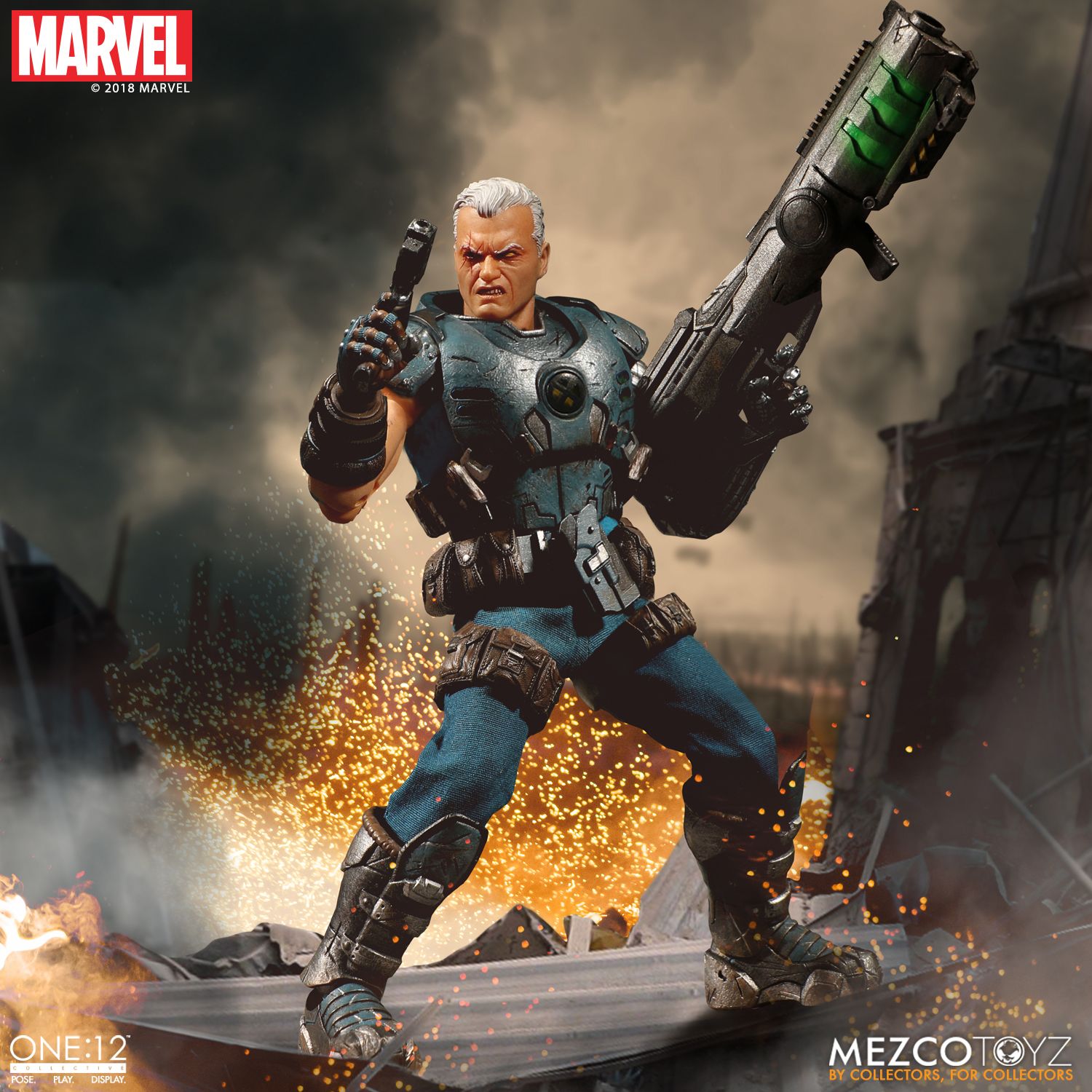Mezco Cable X-Men One: 12 Collective Marvel Comics Action Figure - Collectors Row Inc.