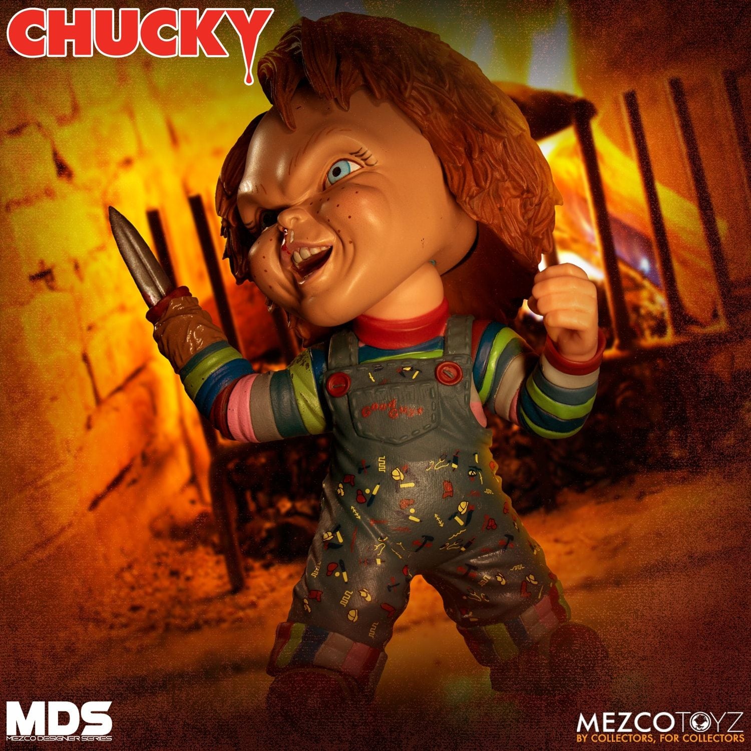Mezco Chucky Designer Series Deluxe MDS Childs Play Action Figure - Collectors Row Inc.