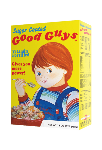 Chucky Child's Play 2 Good Guys Doll Cereal Box - Collectors Row Inc.