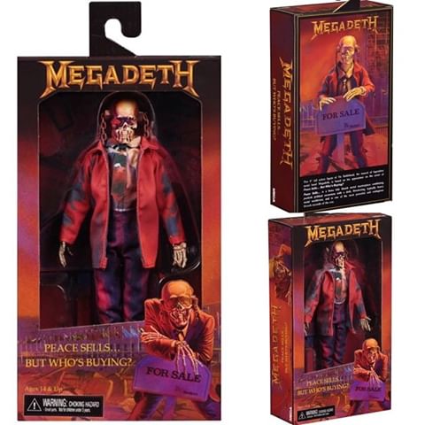 NECA Megadeth - 8" Clothed Figure - Peace Sells... but Who's Buying? - Collectors Row Inc.