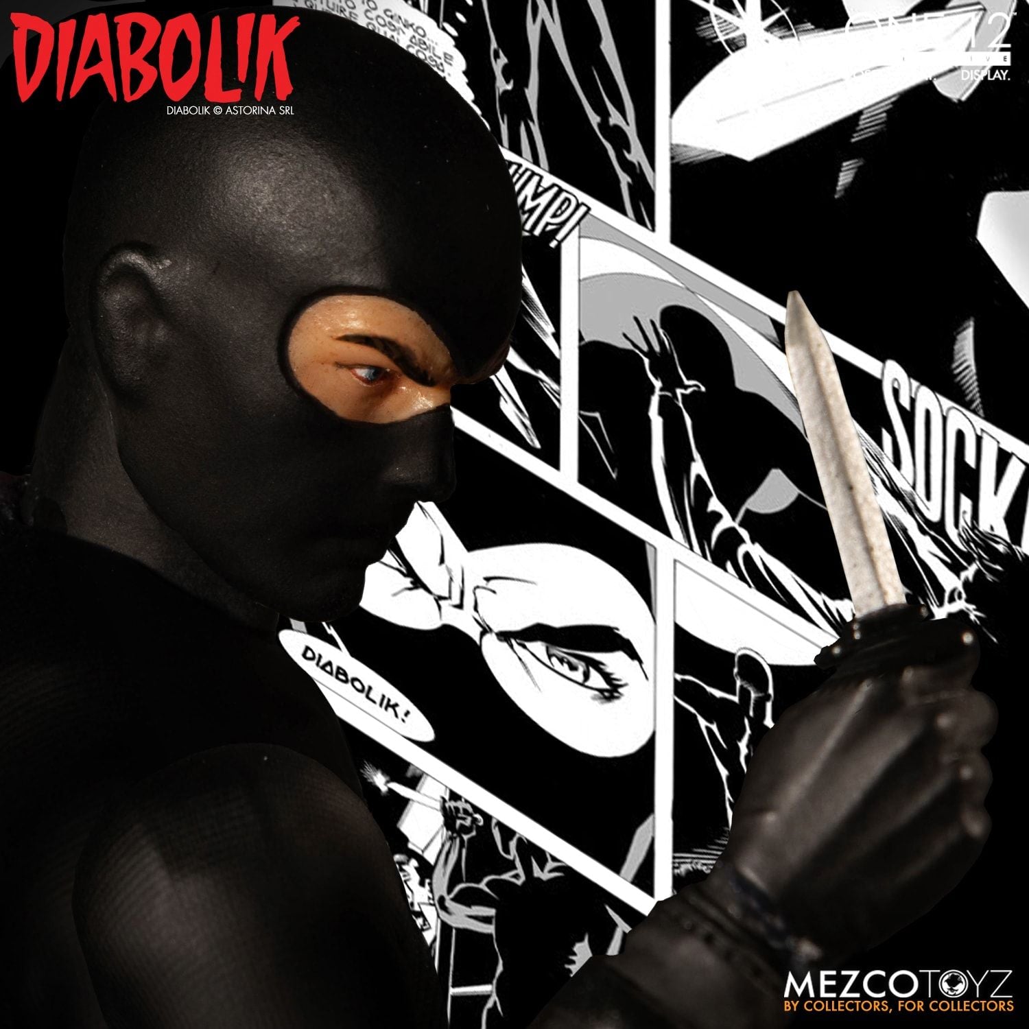 Mezco One:12 Collective Diabolik Action Figure Fumetti Neri Comics - Collectors Row Inc.