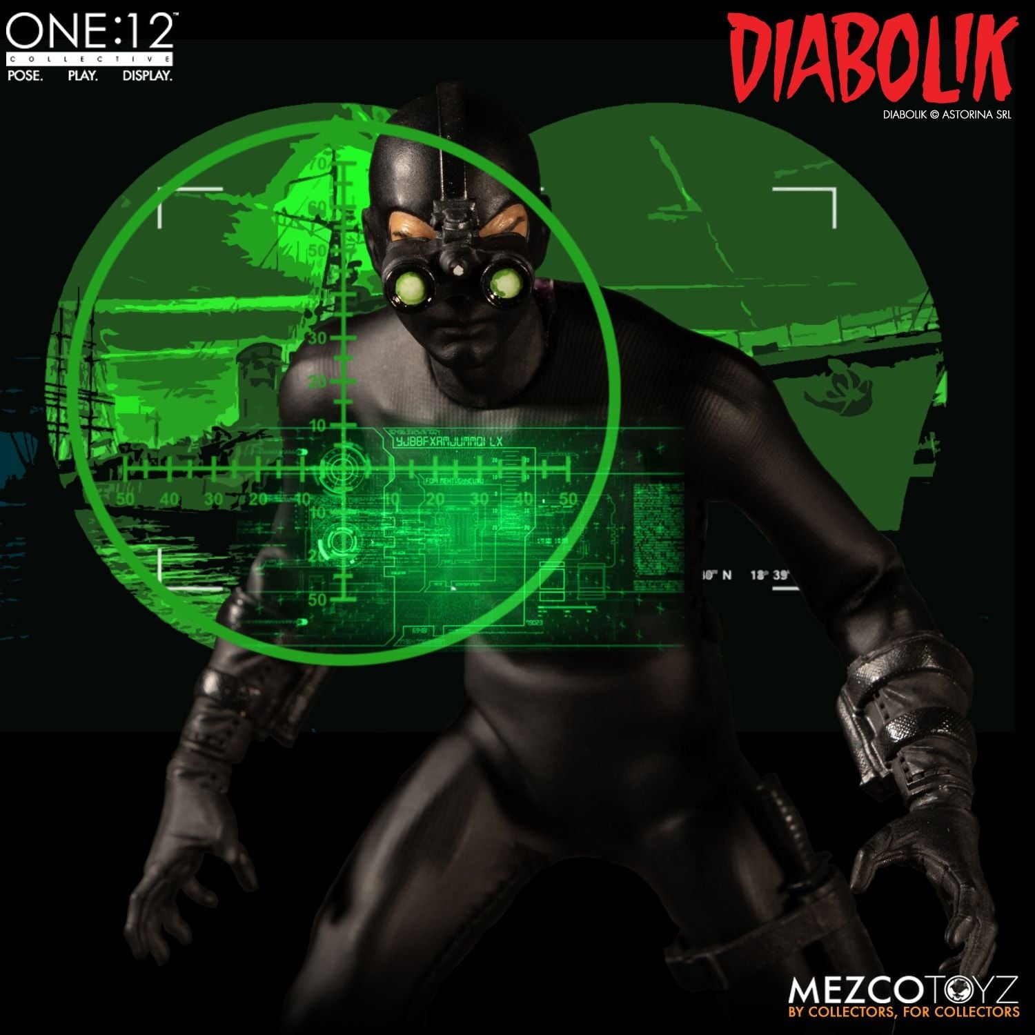 Mezco One:12 Collective Diabolik Action Figure Fumetti Neri Comics - Collectors Row Inc.