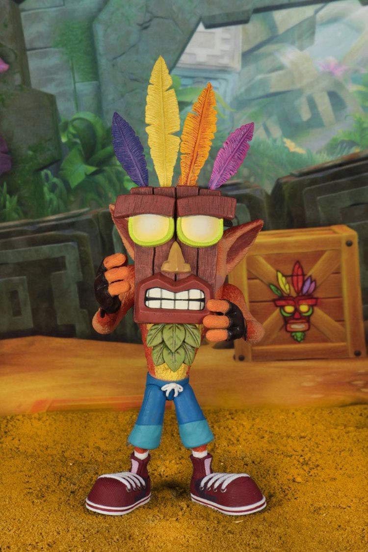 NECA - Crash Bandicoot - 7" Scale Action Figure- Ultra Deluxe Crash - Collectors Row Inc.