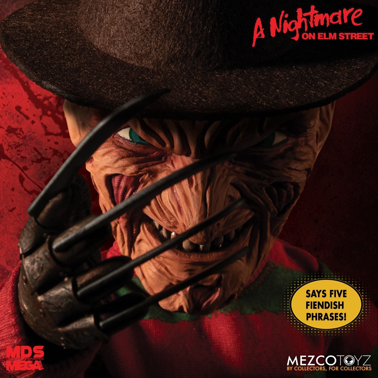 Mezco Freddy Krueger A Nightmare on Elm Street: 15&quot; Mega Scale Talking Figure - Collectors Row Inc.