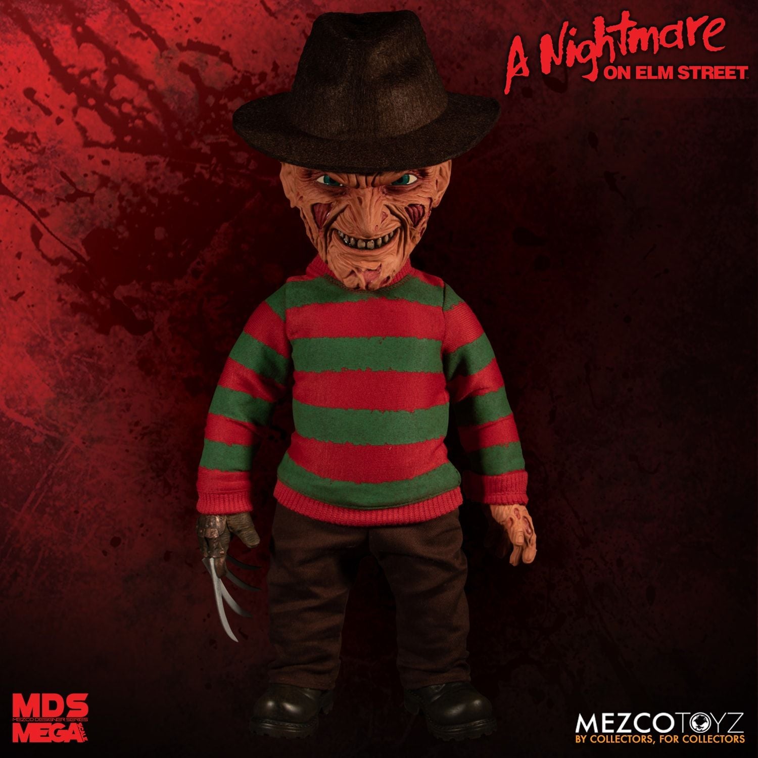 Mezco Freddy Krueger A Nightmare on Elm Street: 15" Mega Scale Talking Figure - Collectors Row Inc.