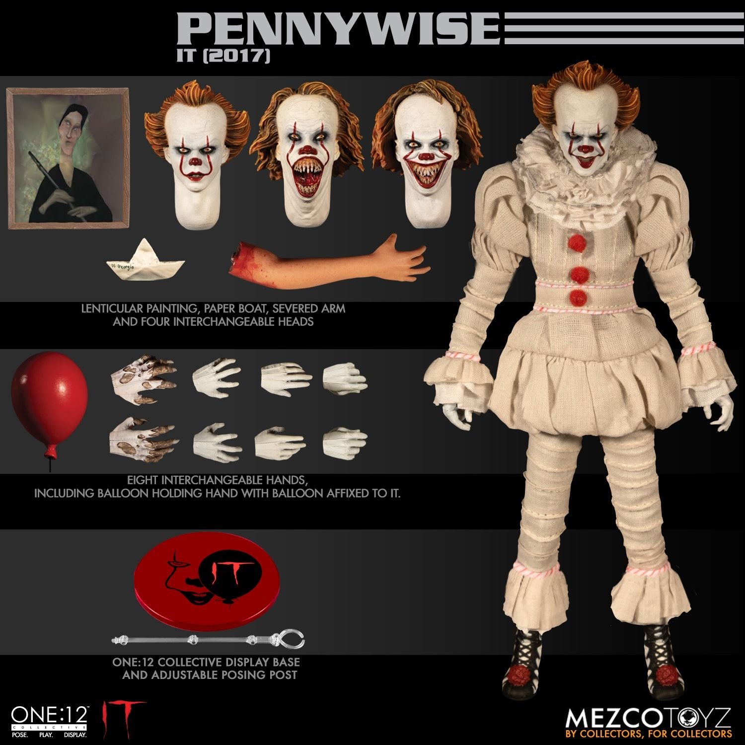 Pennywise IT 2017 Figure One:12 Collective - Collectors Row Inc.