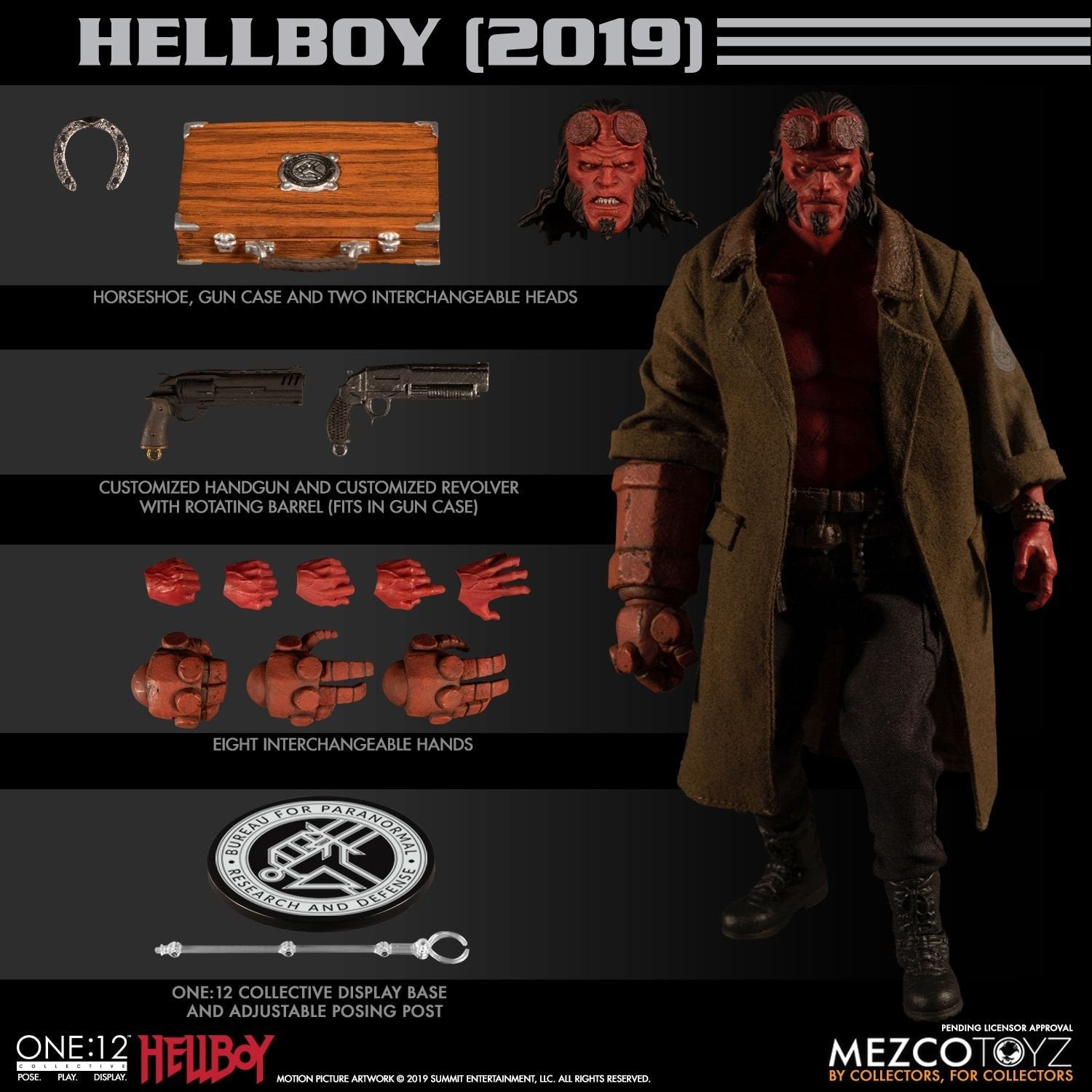 One:12 Collective Hellboy (2019) Action Figure - Collectors Row Inc.