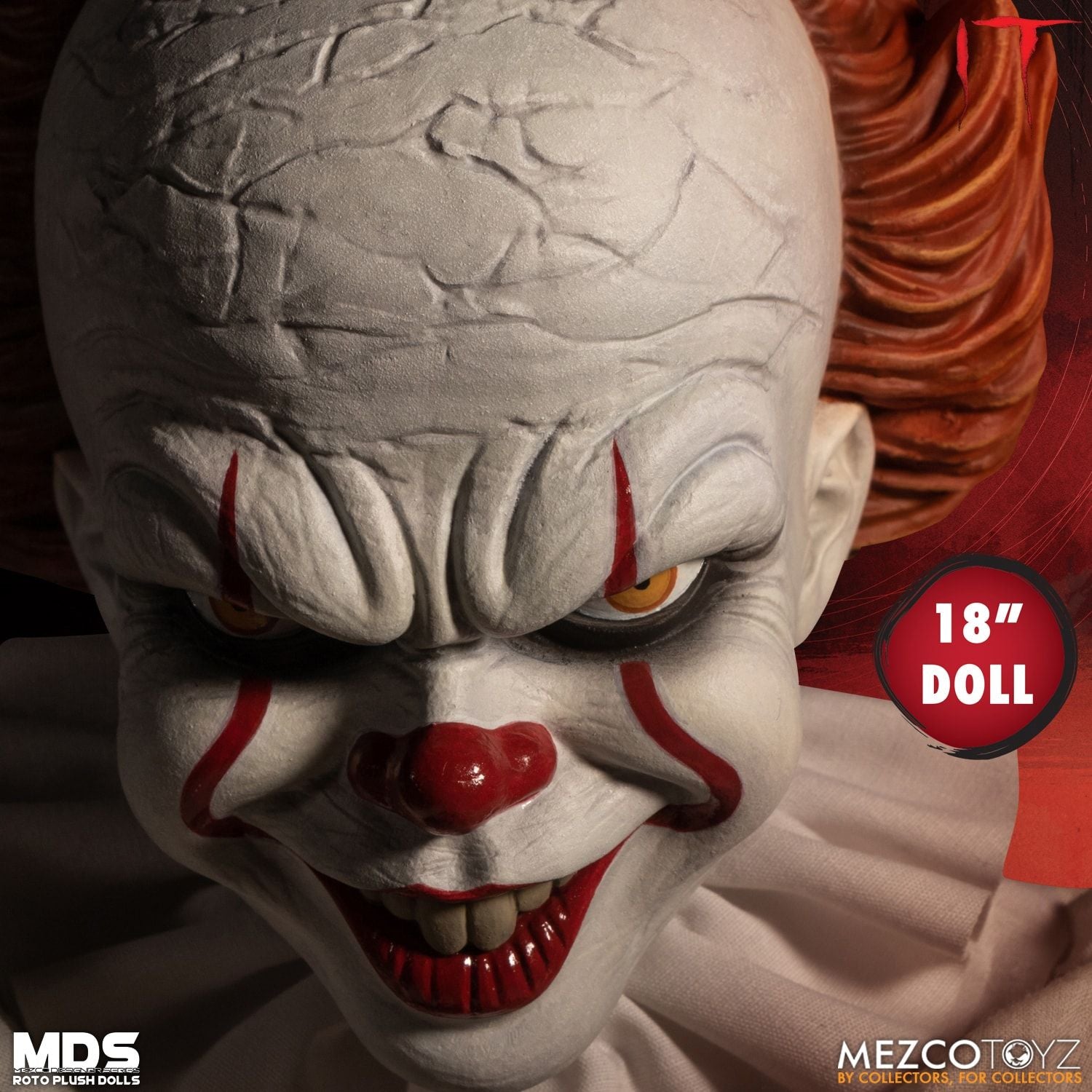 Mezco IT Pennywise Roto Plush Designer Series Figure MDS Doll - Collectors Row Inc.