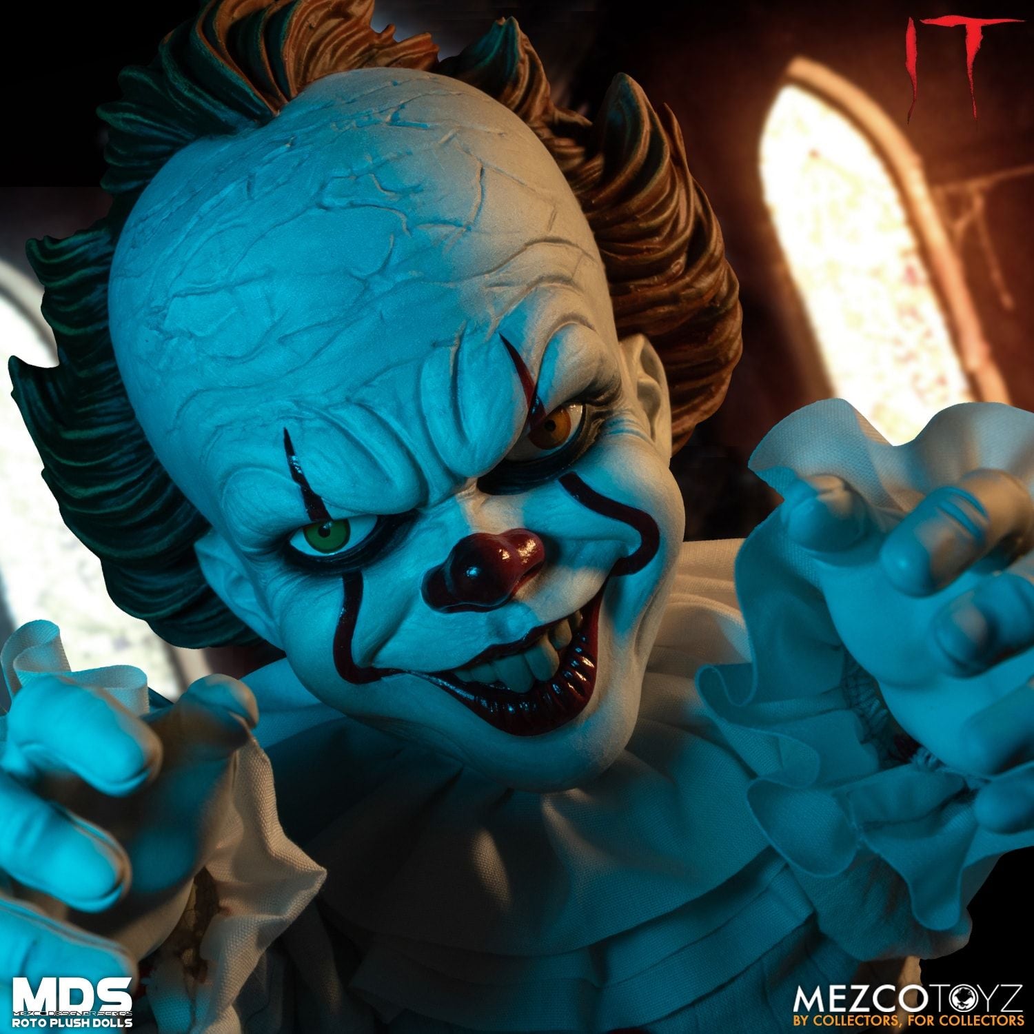 Mezco IT Pennywise Roto Plush Designer Series Figure MDS Doll - Collectors Row Inc.
