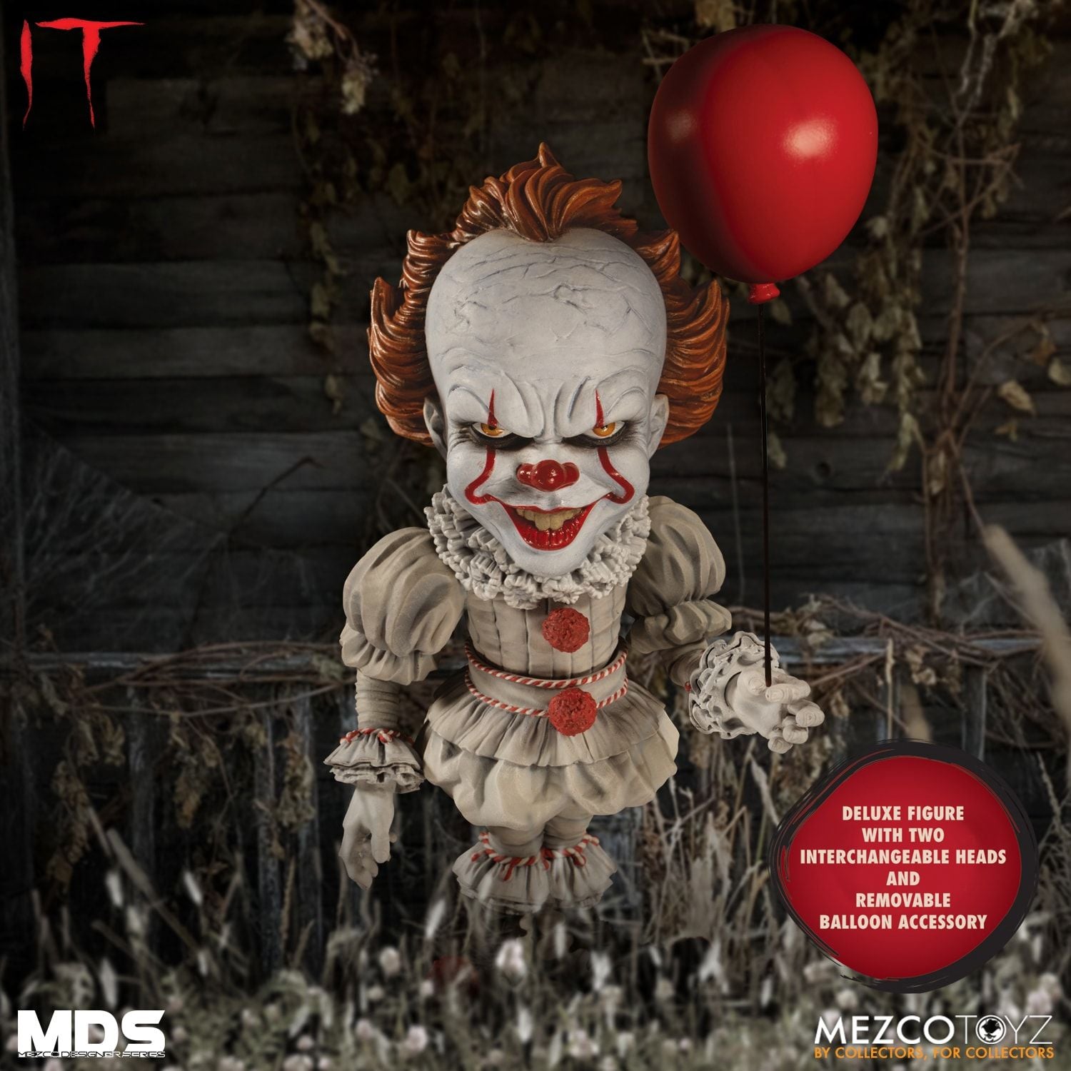 IT: Pennywise Designer Series Deluxe Action Figure - Collectors Row Inc.