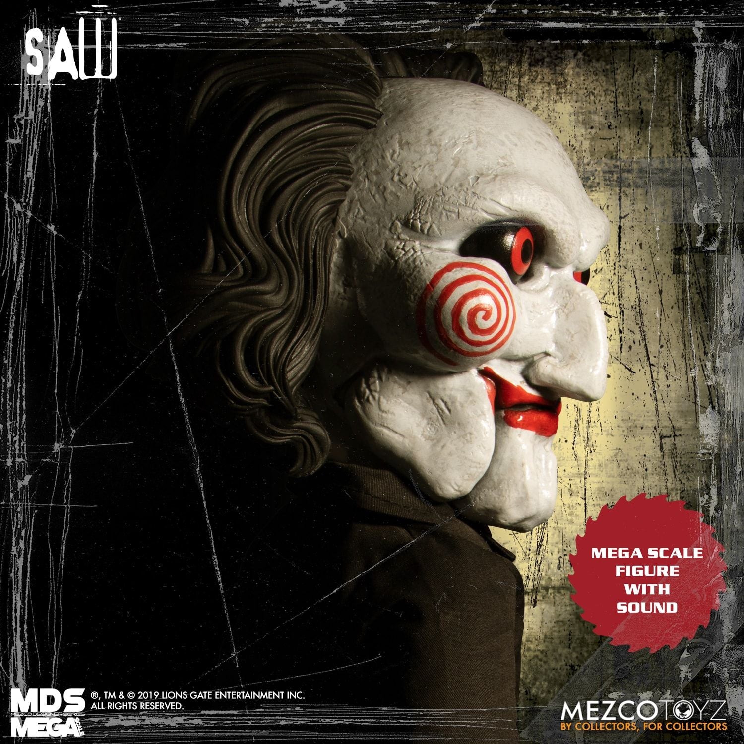 Mezco Designer Series MDS Mega Scale Saw Talking Billy Doll Figure - Collectors Row Inc.