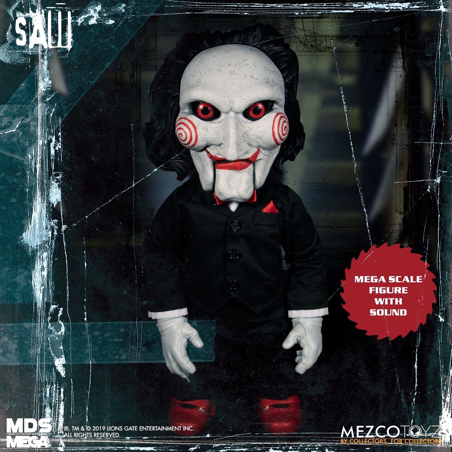 Mezco Designer Series MDS Mega Scale Saw Talking Billy Doll Figure - Collectors Row Inc.