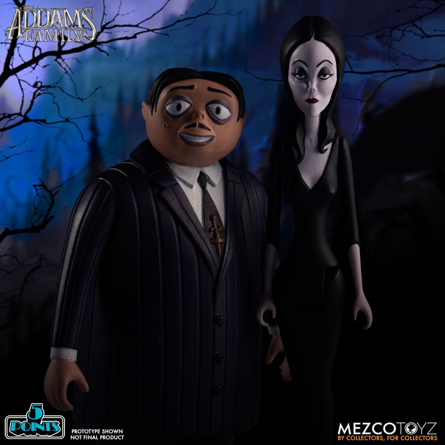 Mezco The Addams Family Set of 4 (8 Characters) by 5 Point - Collectors Row Inc.