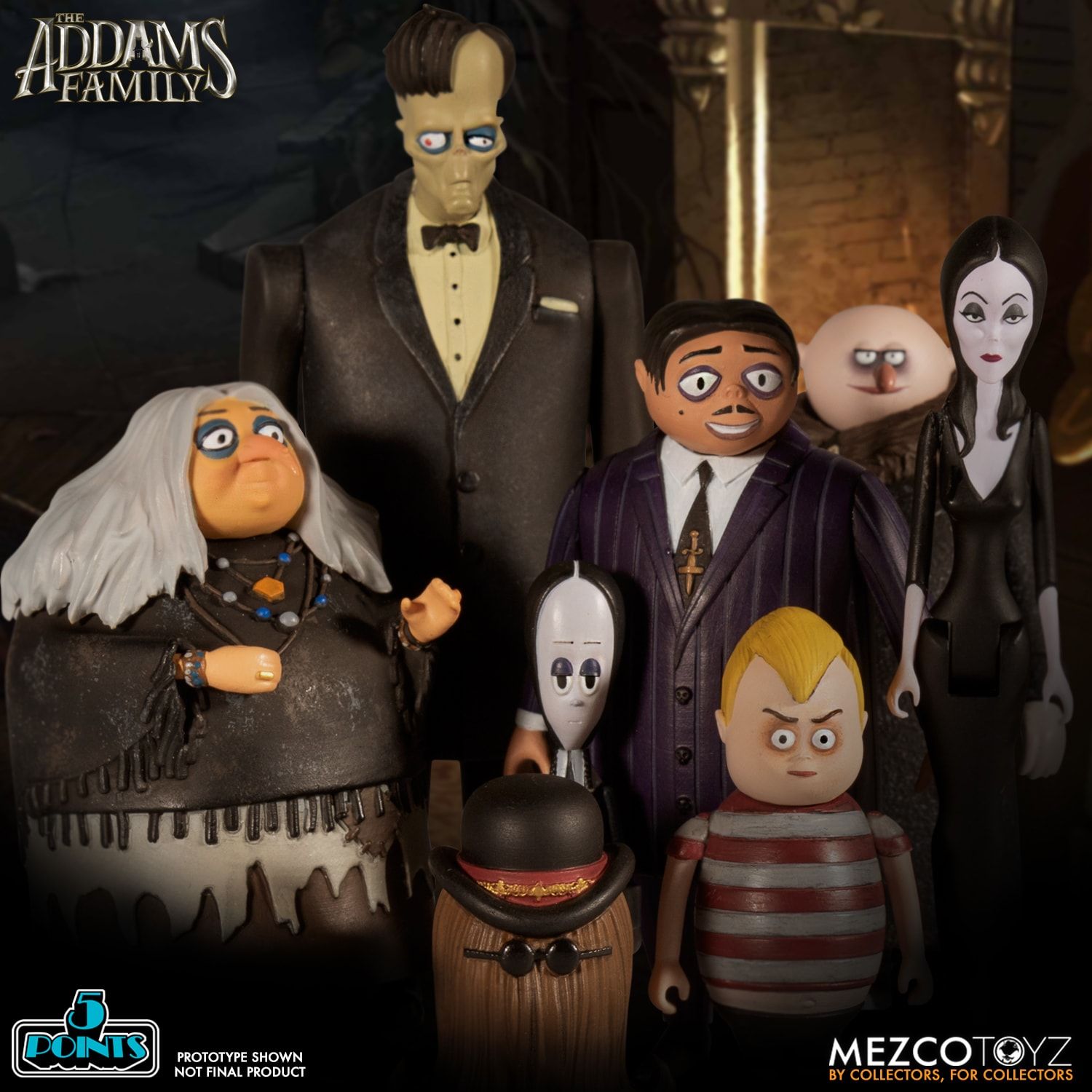 Mezco The Addams Family Set of 4 (8 Characters) by 5 Point - Collectors Row Inc.