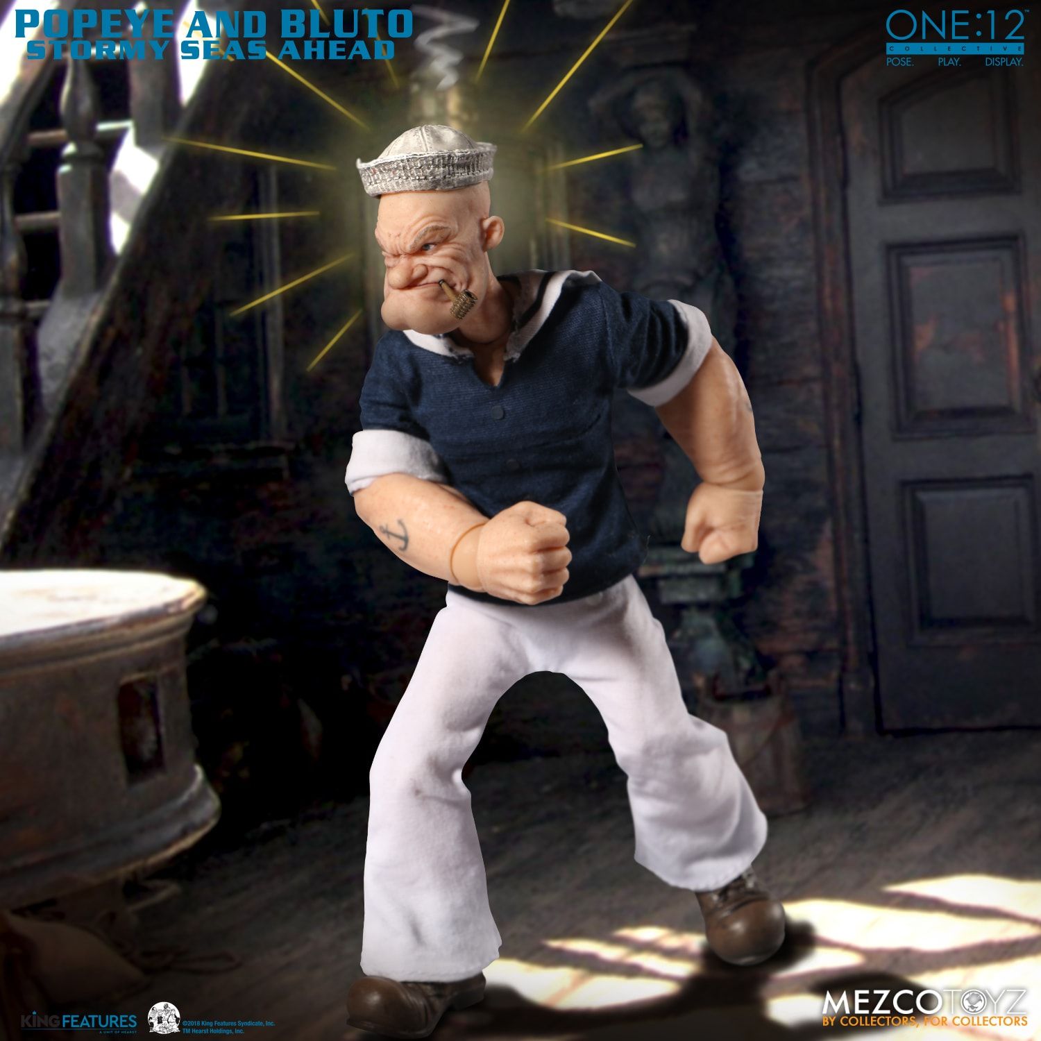 Mezco One:12 Popeye &amp; Bluto - Stormy Seas Ahead Deluxe Boxed Set - Collectors Row Inc.