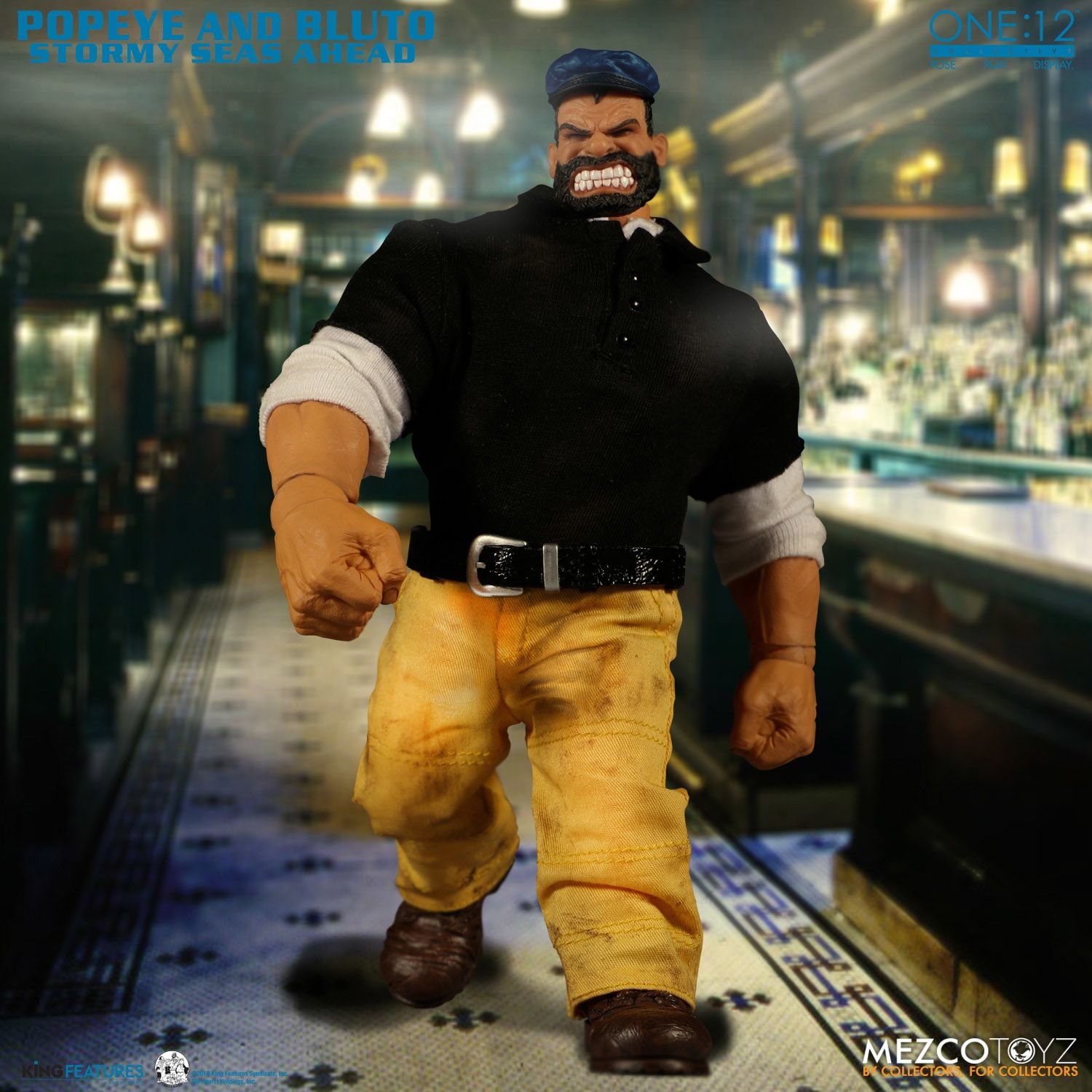 Mezco One:12 Popeye &amp; Bluto - Stormy Seas Ahead Deluxe Boxed Set - Collectors Row Inc.