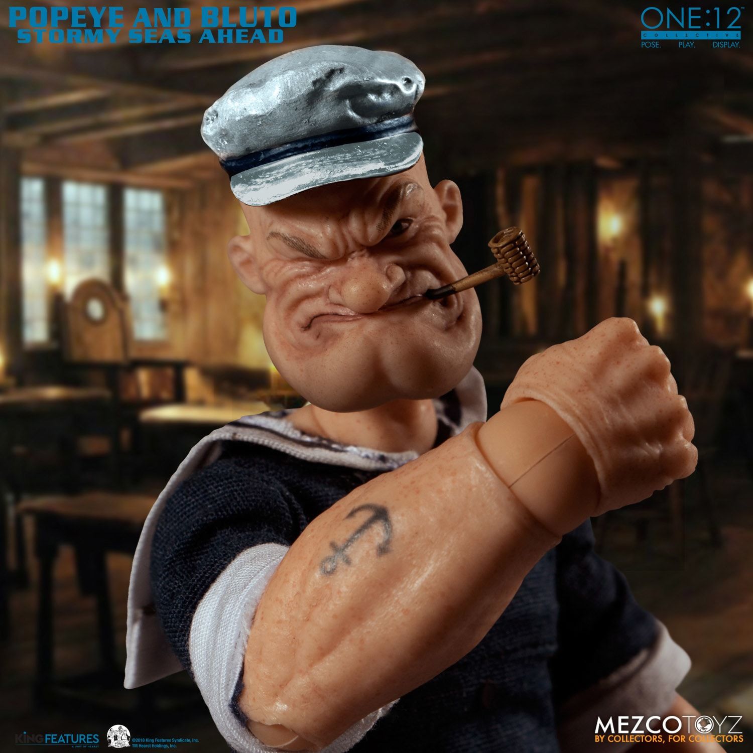 Mezco One:12 Popeye &amp; Bluto - Stormy Seas Ahead Deluxe Boxed Set - Collectors Row Inc.