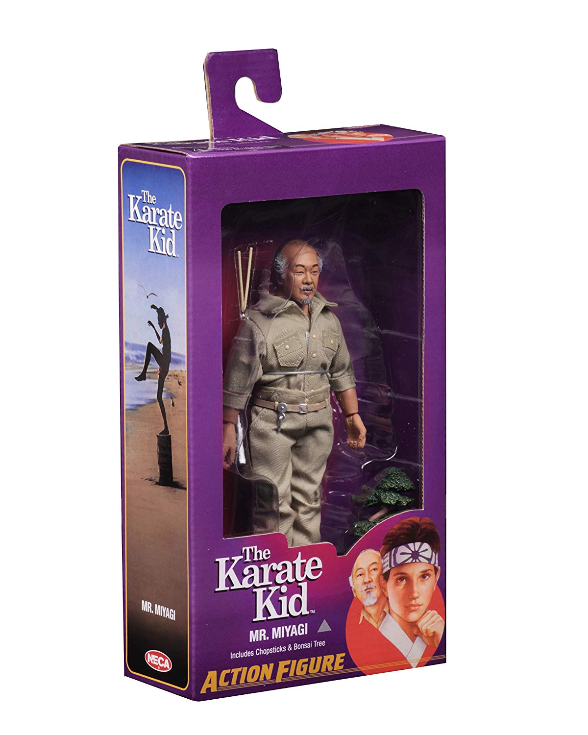 NECA - Karate Kid (1984) - Mr. Miyagi - 8" Clothed Action Figure - Collectors Row Inc.