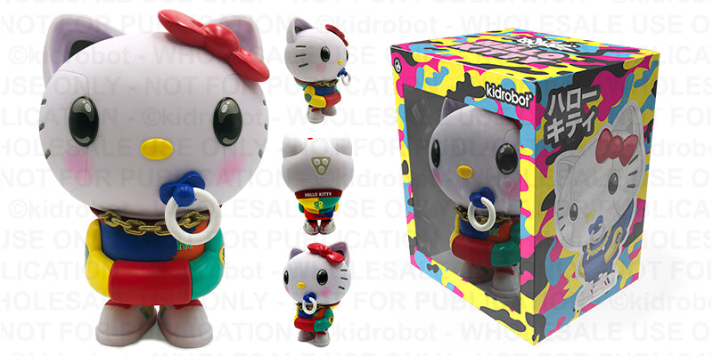 Kidrobot - Sanrio Hello Kitty 8" Art Figure by Quiccs – 80's Retro - Collectors Row Inc.