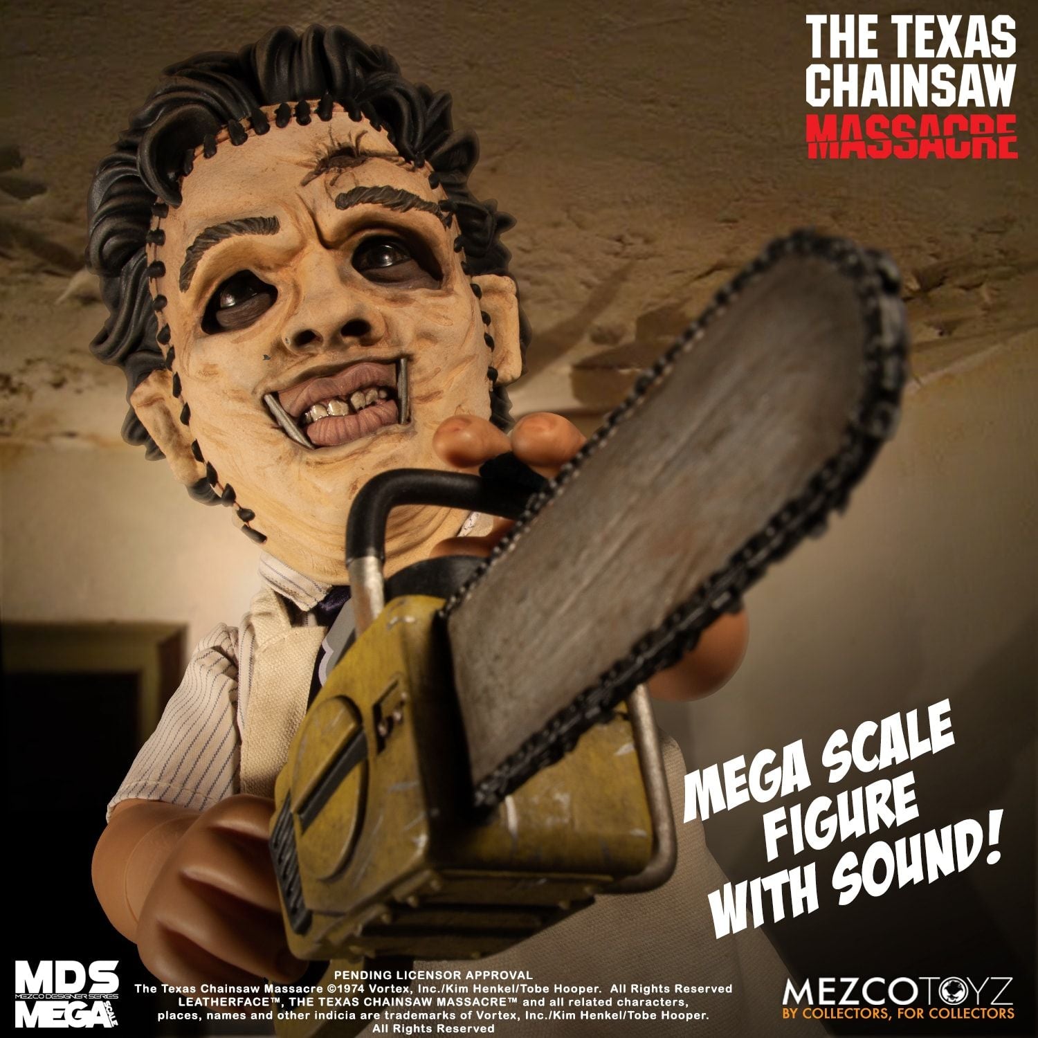 The Texas Chainsaw Massacre 1974 Leatherface MDS Mega Scale Figure with Sound