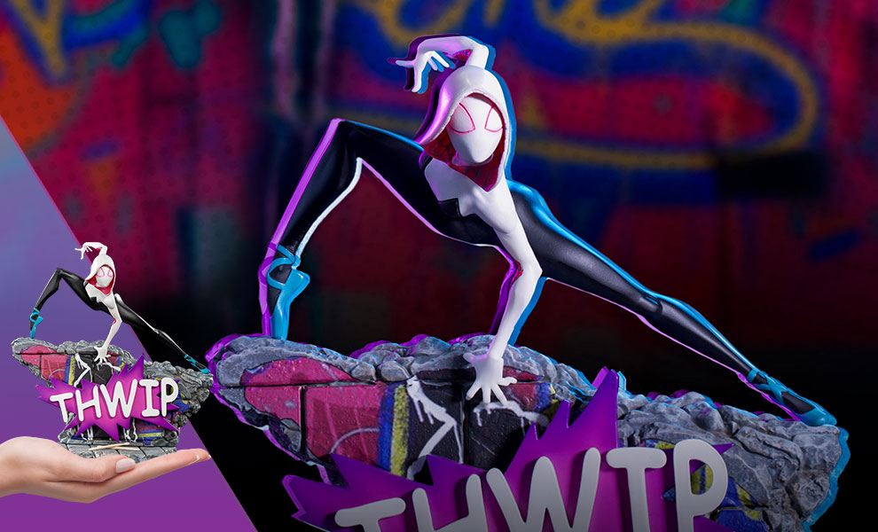 Into the Spiderverse Gwen Stacy Spider-Gwen 1/10th Scale Statue - Collectors Row Inc.
