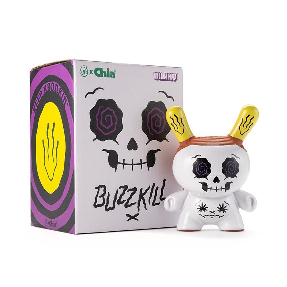 Kidrobot Buzzkill Chia Dunny by Kronk - White Edition - Collectors Row Inc.