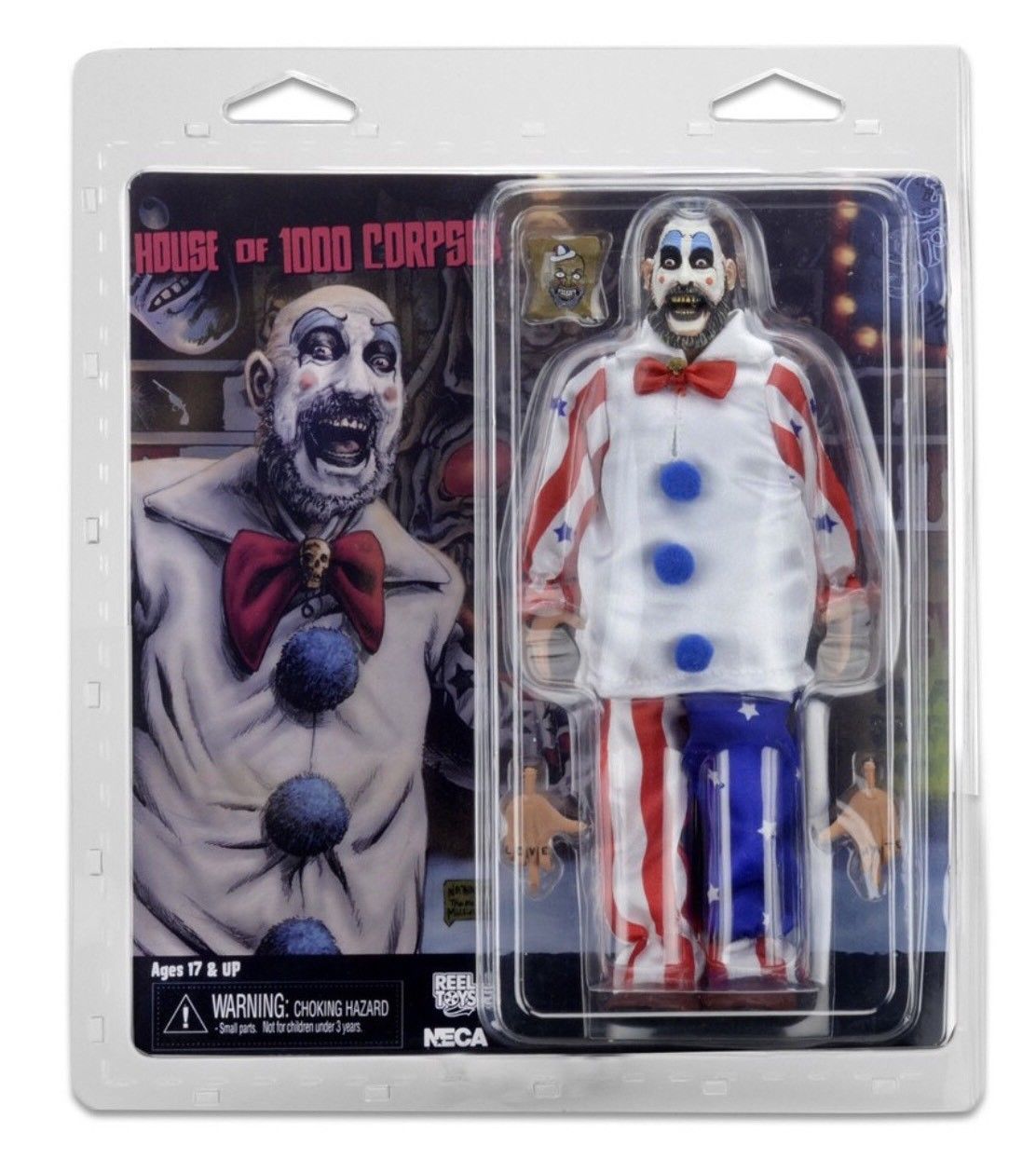 NECA Captain Spaulding House of 1000 Corpses - 8" Scale Clothed Figure - Collectors Row Inc.