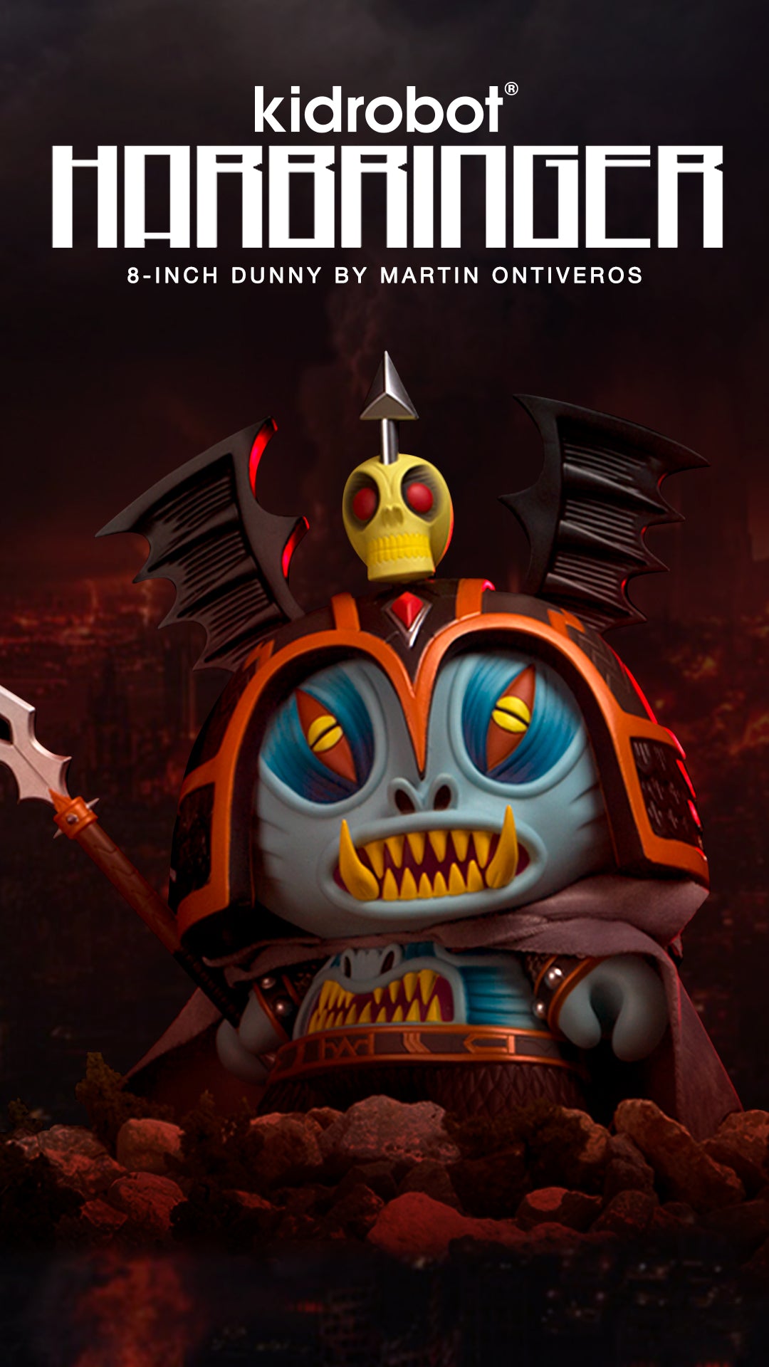 Kidrobot 8" Harbinger Dunny by Martin Ontiveros - Collectors Row Inc.