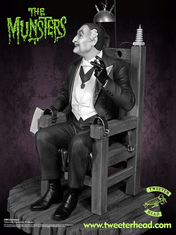 Tweeterhead Grandpa Munsters Deluxe Black and White Maquette - Collectors Row Inc.