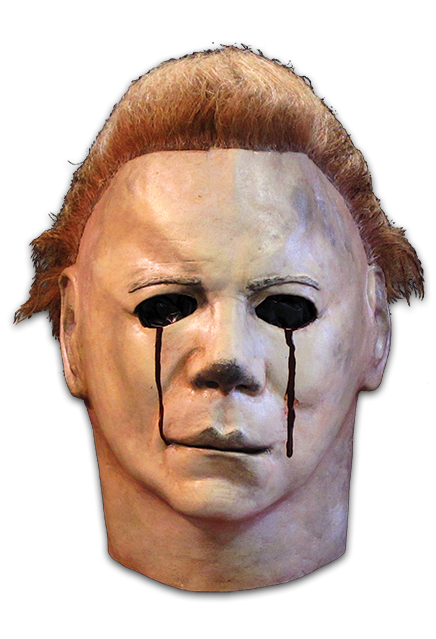 Halloween II Micheal Myers Blood Tears Deluxe Mask by Trick or Treat Studios - Collectors Row Inc.