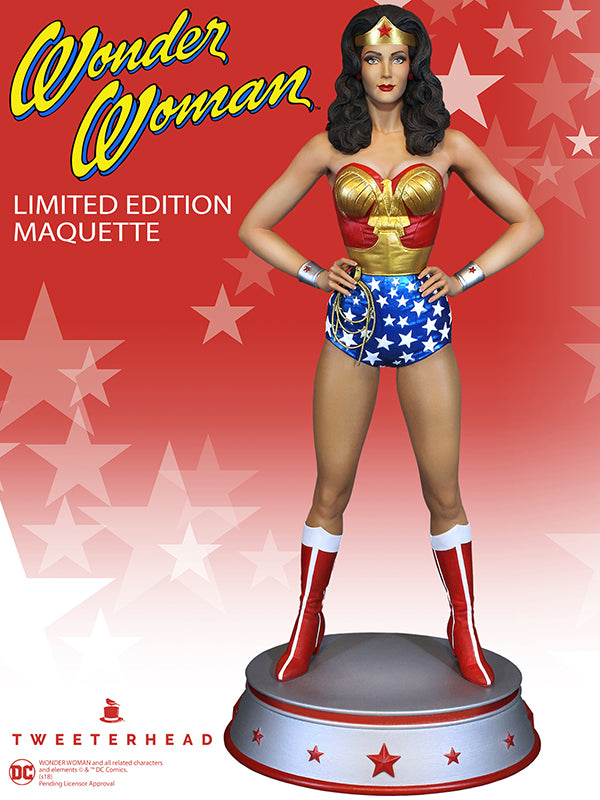 Wonder Woman EXCLUSIVE Statue Lynda Carter Maquette - Collectors Row Inc.
