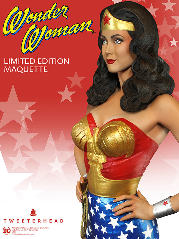 Wonder Woman EXCLUSIVE Statue Lynda Carter Maquette - Collectors Row Inc.