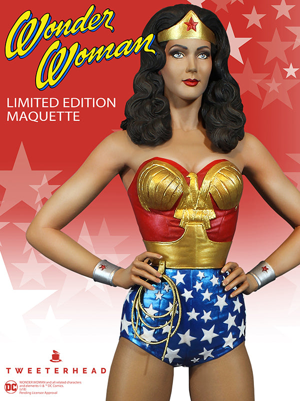 Wonder Woman EXCLUSIVE Statue Lynda Carter Maquette - Collectors Row Inc.