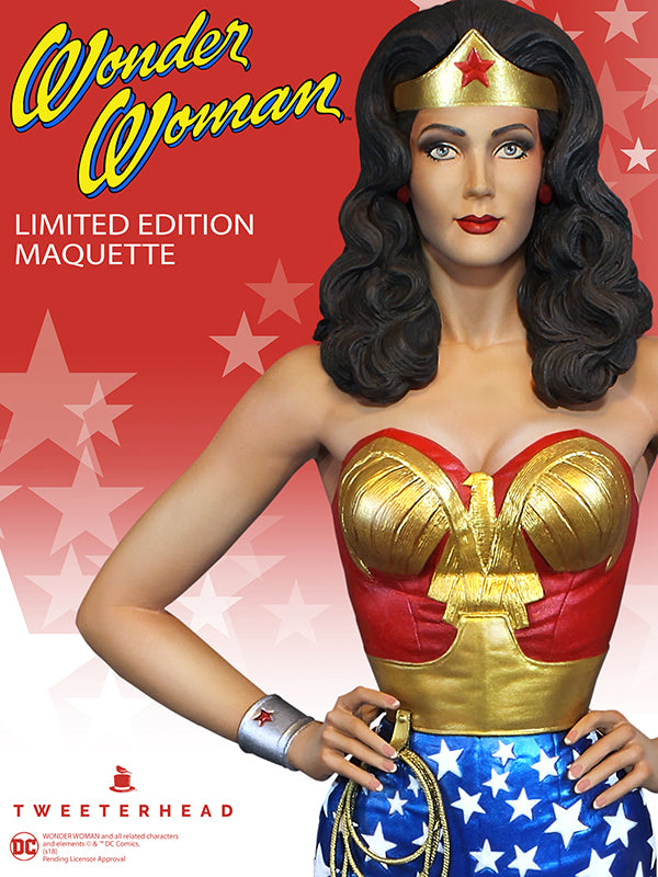 Wonder Woman EXCLUSIVE Statue Lynda Carter Maquette - Collectors Row Inc.