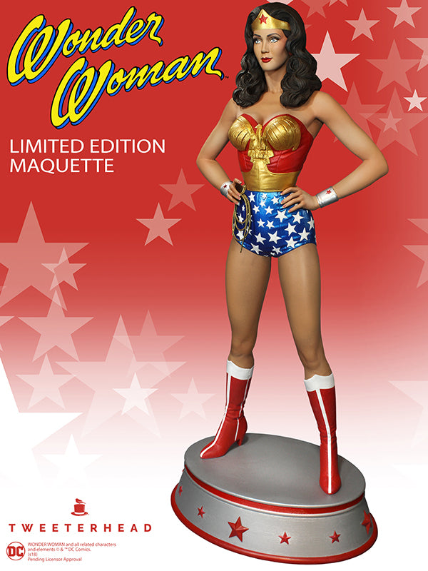 Wonder Woman EXCLUSIVE Statue Lynda Carter Maquette - Collectors Row Inc.