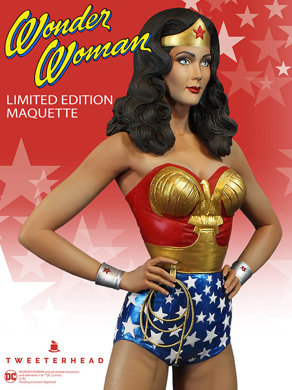 Wonder Woman EXCLUSIVE Statue Lynda Carter Maquette - Collectors Row Inc.
