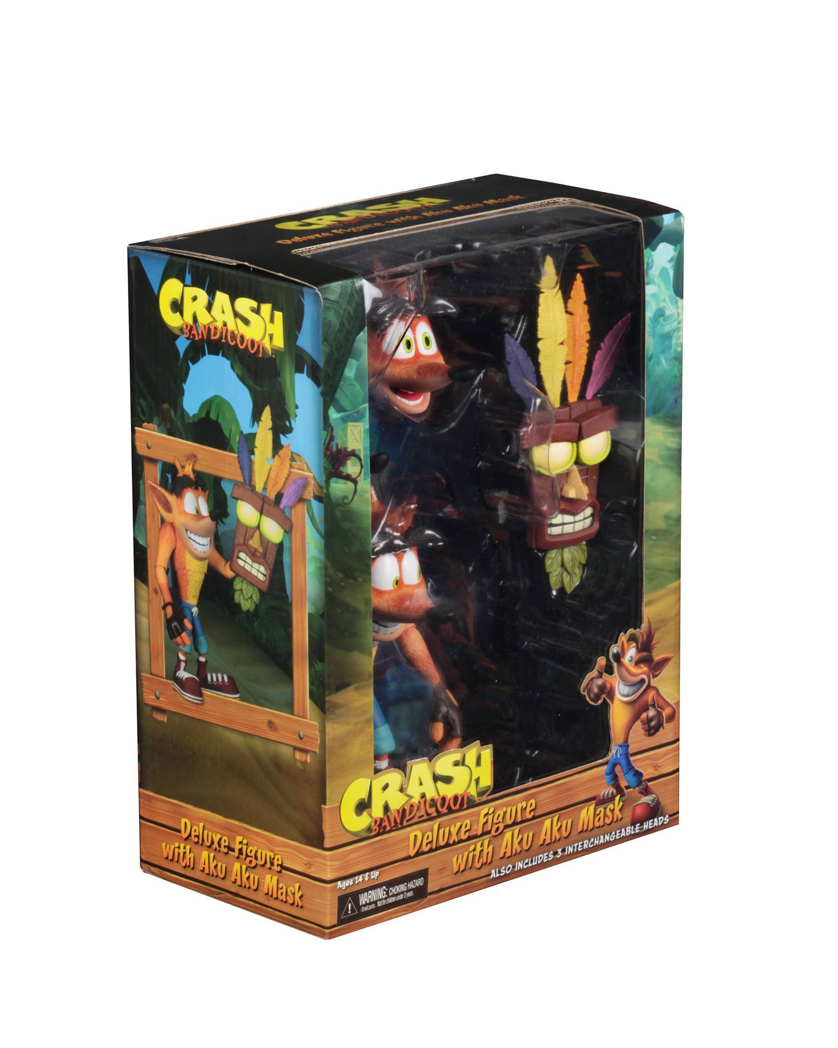 NECA - Crash Bandicoot - 7" Scale Action Figure- Ultra Deluxe Crash - Collectors Row Inc.