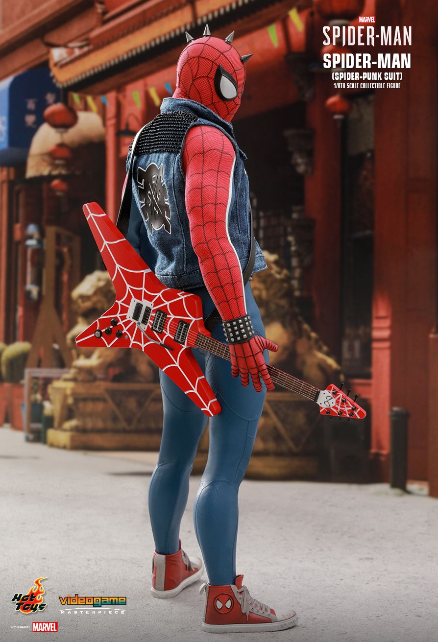 Hot Toys Spider-Man Spider-Punk Suit Video Game Masterpiece Series - Sixth Scale Figure - Collectors Row Inc.