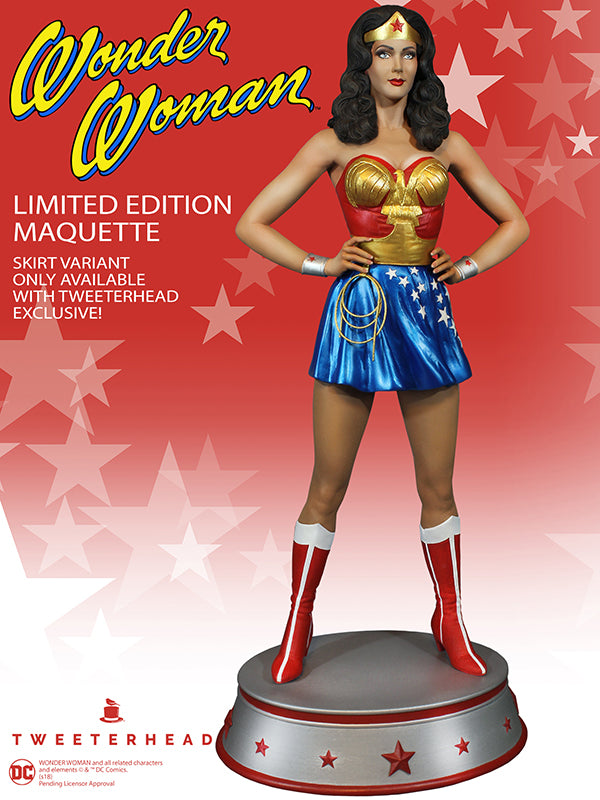 Wonder Woman EXCLUSIVE Statue Lynda Carter Maquette - Collectors Row Inc.