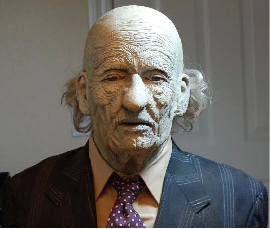 Leatherface 1974 GRANDPA Mask Texas Chainsaw Massacre by Trick or Treat Studios - Collectors Row Inc.