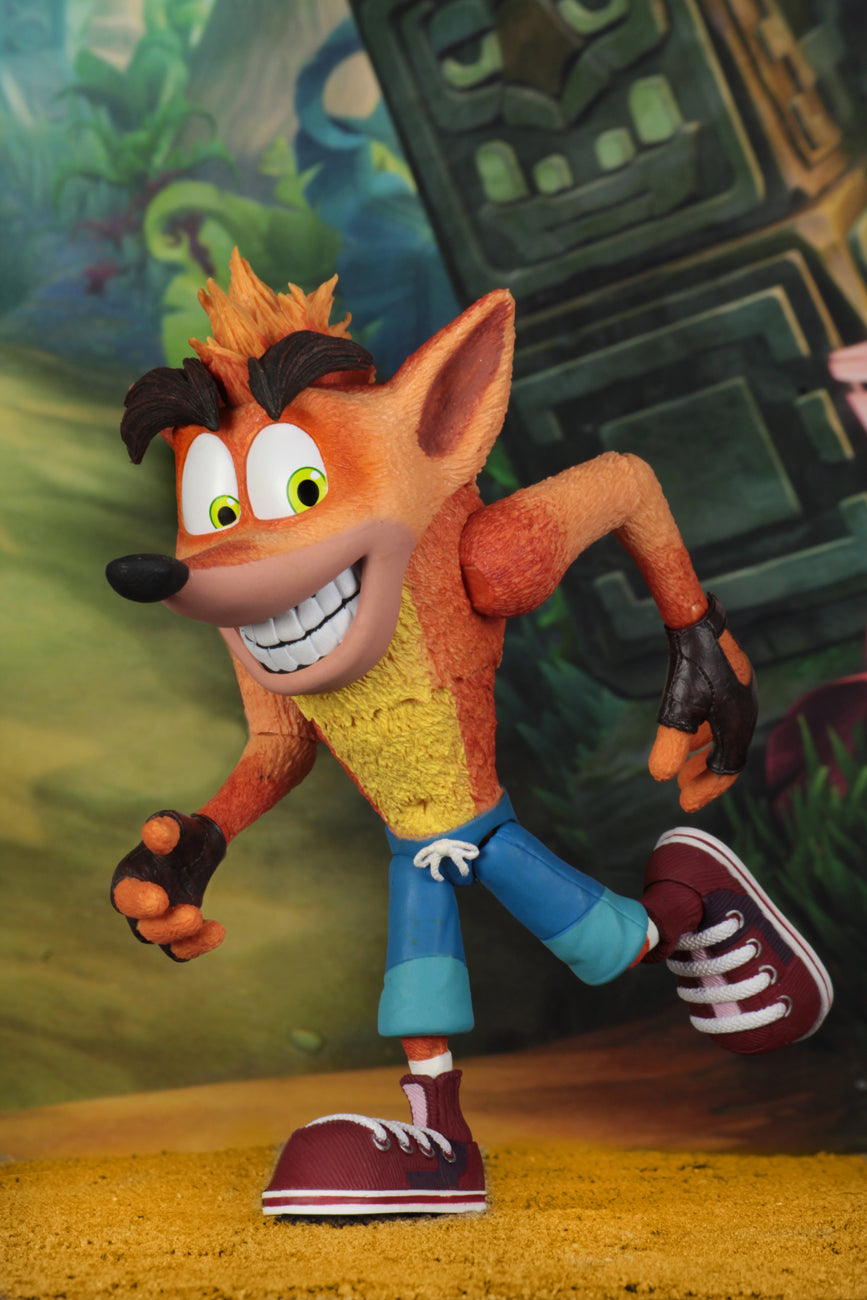NECA - Crash Bandicoot - 7" Scale Action Figure- Ultra Deluxe Crash - Collectors Row Inc.