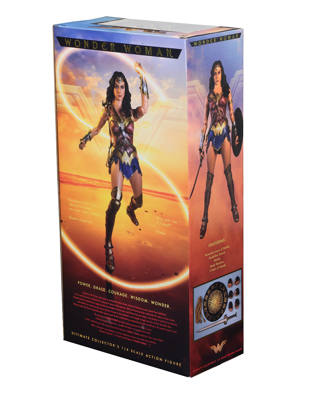 NECA Wonder Woman 1/4 Scale Action Figure - Collectors Row Inc.