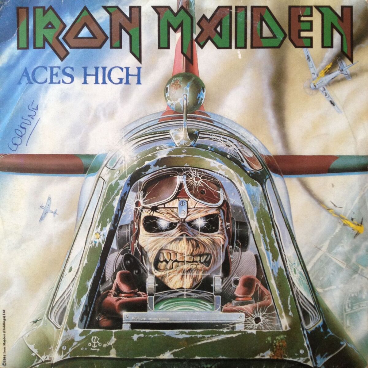 Iron Maiden Aces High Eddie Mask by Trick or Treat Studios - Collectors Row Inc.