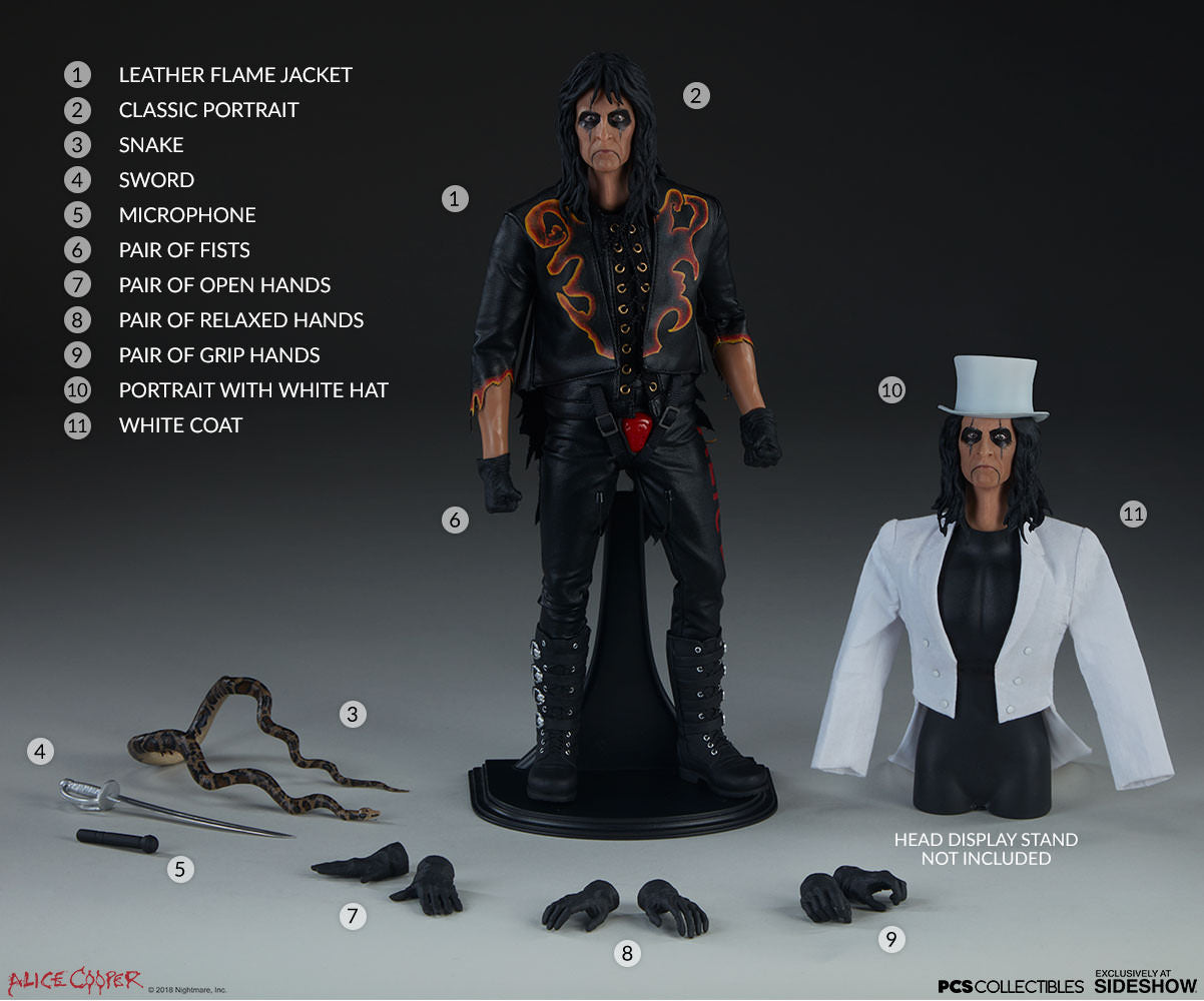 Alice Cooper Sixth Scale Figure by PCS Collectibles - Collectors Row Inc.